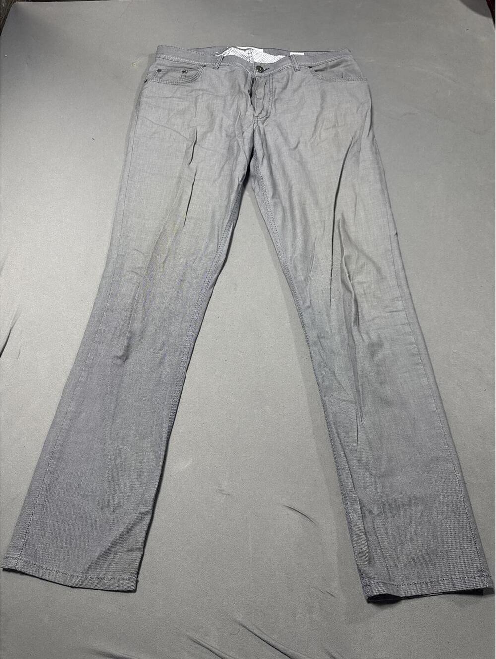 BRAX Pants Mens 38x34 Blue Cooper Fancy Regular Fit 5 Pocket Chino Straight Leg